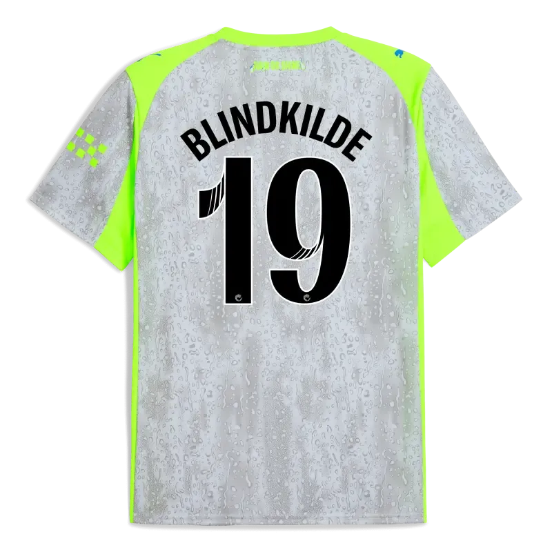 Manchester City Third Jersey 2025/26 With BLINDKILDE 19 Printing | Manchester City Shop