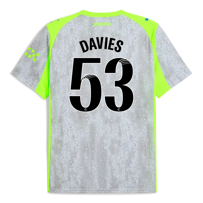 Manchester City Third Jersey 2025/26 With DAVIES 53 Printing | Manchester City Shop