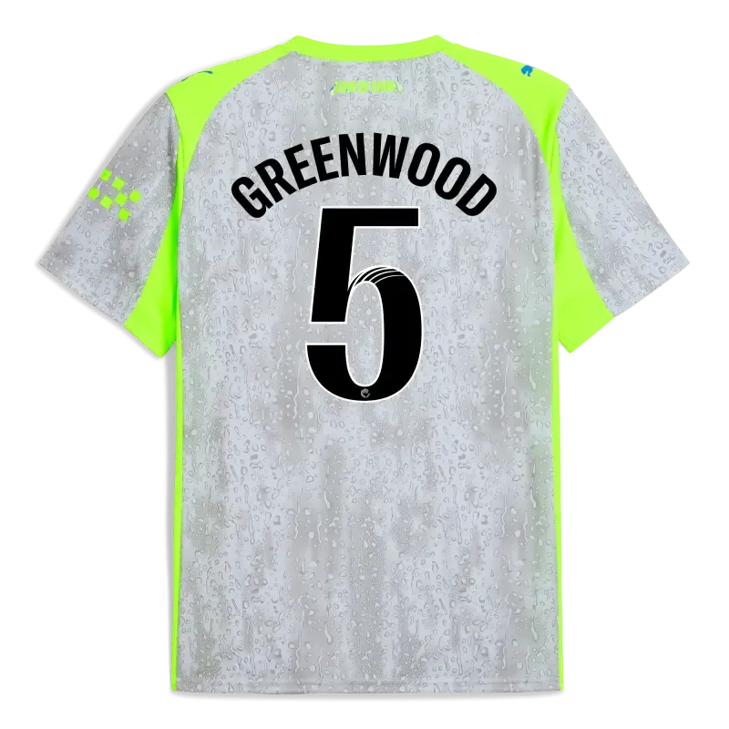 Manchester City Third Jersey 2025/26 With GREENWOOD 5 Printing | Manchester City Shop