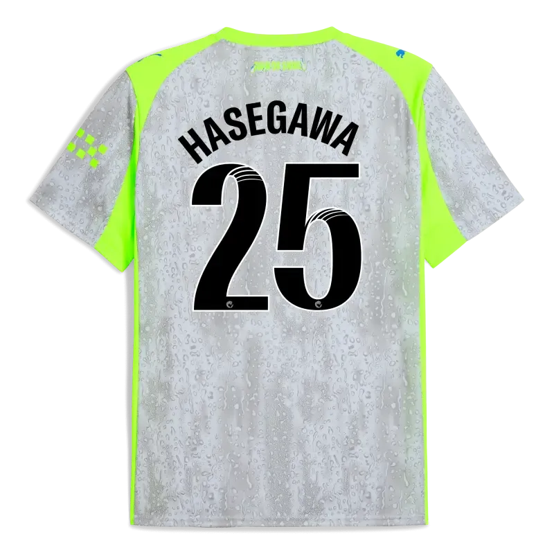 Manchester City Third Jersey 2025/26 With HASEGAWA 25 Printing | Manchester City Shop