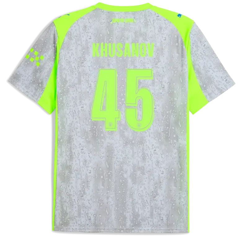 Manchester City Third Jersey 2025/26 With KHUSANOV 45 Printing | Manchester City Shop Manchester City Third Jersey 2025/26 With KHUSANOV 45 Printing | Manchester City Shop
