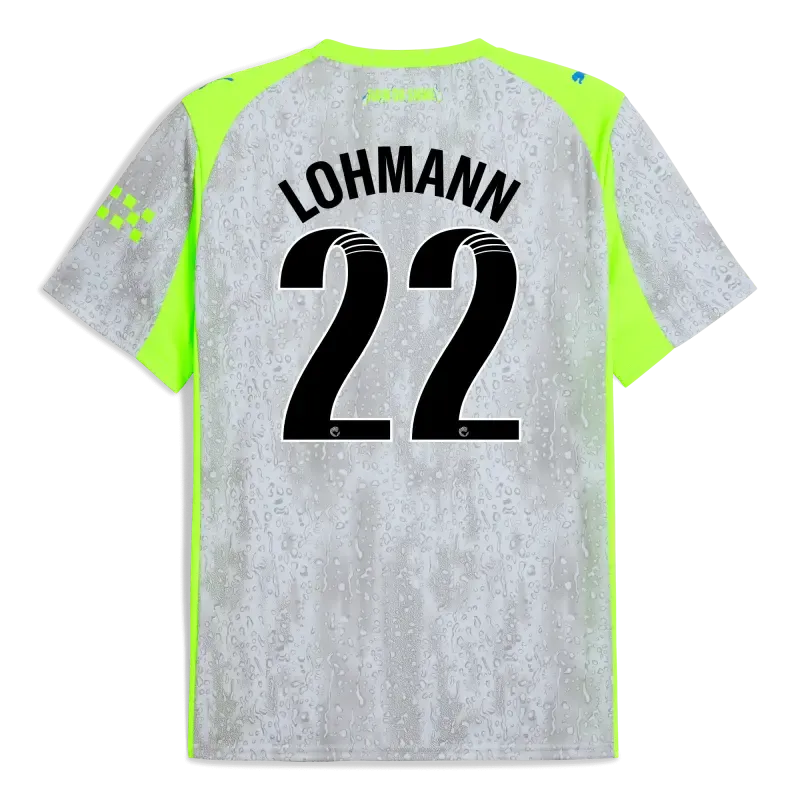 Manchester City Third Jersey 2025/26 With LOHMANN 22 Printing | Manchester City Shop