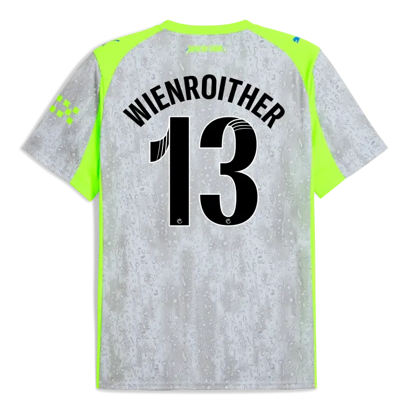 Manchester City Third Jersey 2025/26 With WIENROITHER 13 Printing | Manchester City Shop