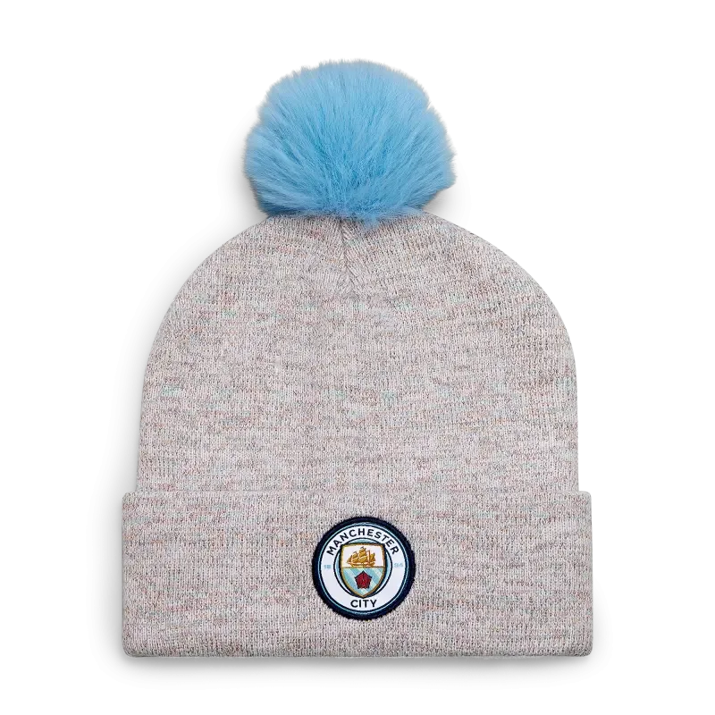 Manchester City White Glitter Beanie | Manchester City Shop