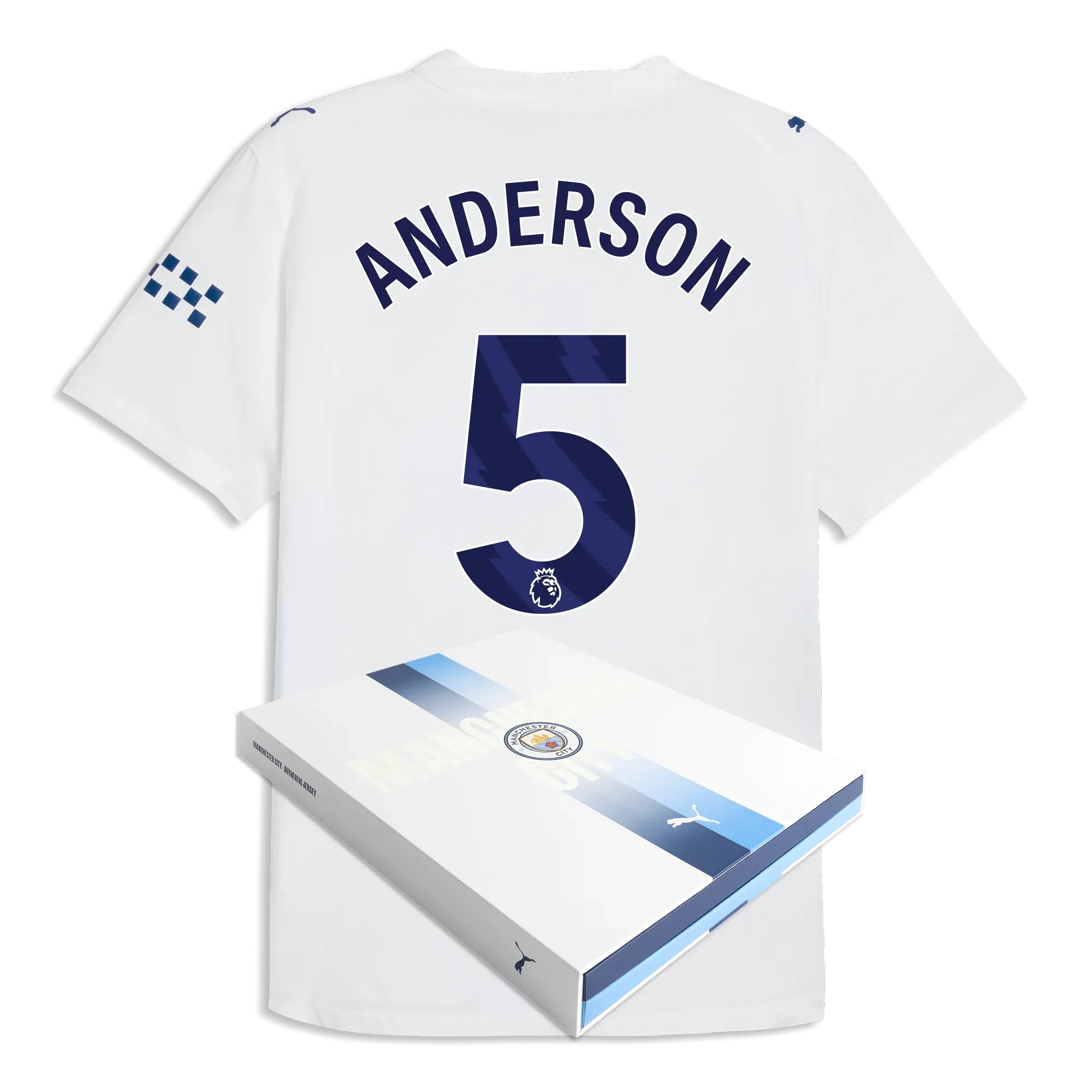 Manchester CityThird Authentic Jersey 2026/27 With ANDERSON 5 Printing in Gift Box | Manchester City Shop