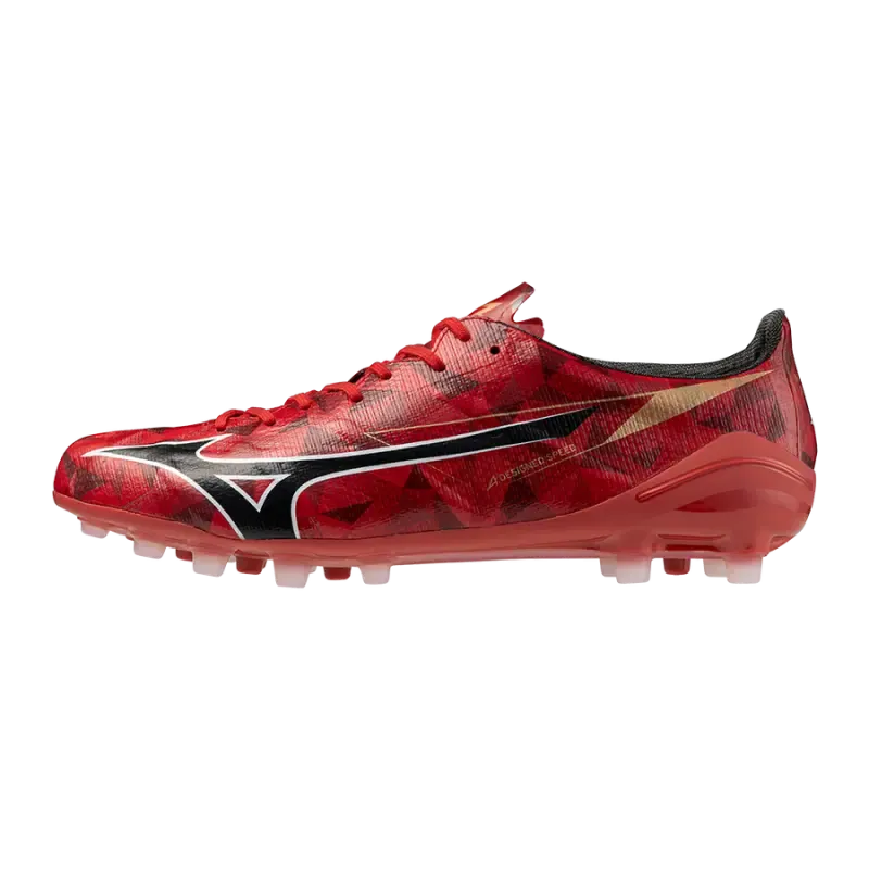 Mizuno MIZUNO ALPHA II JAPAN AG MORELIA 40th Red/Black/Gold | Manchester City Shop