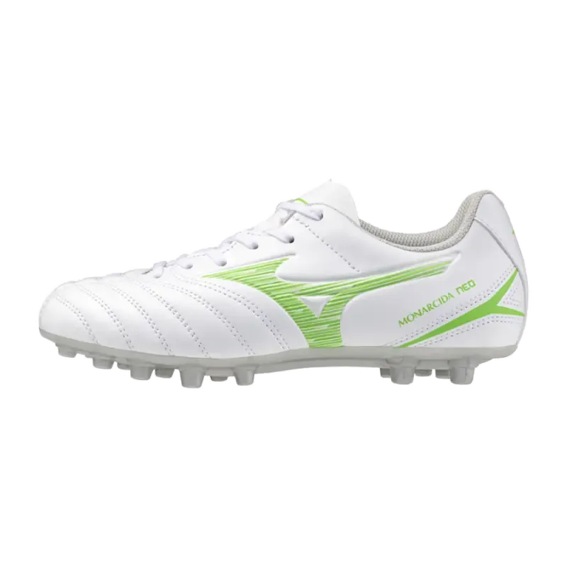 Mizuno MONARCIDA NEO III SELECT JR AG White/Neon Green | Manchester City Shop