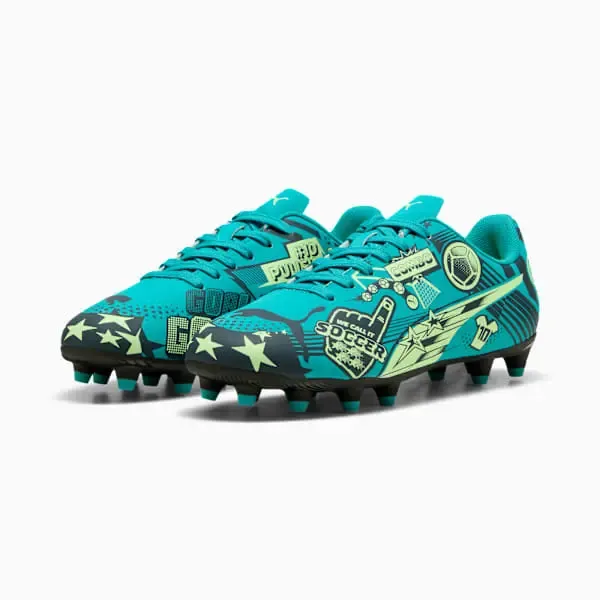 Puma Christian Pulisic x Ultra Legacy FG/AG Big Kid ‘Allover Print – Deep Aqua’ | Manchester City Shop