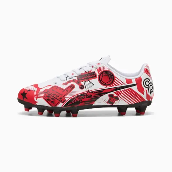 Puma Christian Pulisic x Ultra Legacy FG/AG Big Kid ‘Allover Print – White Red Black’ | Manchester City Shop