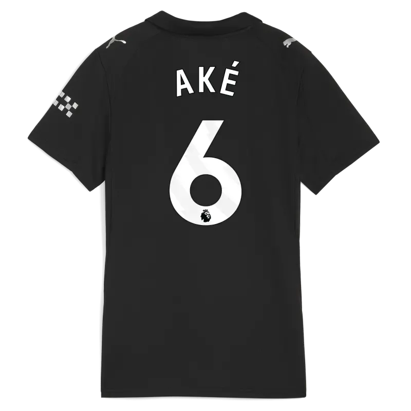 Women’s Manchester City Away Jersey 2025/26 With AKÉ 6 Printing | Manchester City Shop Women’s Manchester City Away Jersey 2025/26 With AKÉ 6 Printing | Manchester City Shop