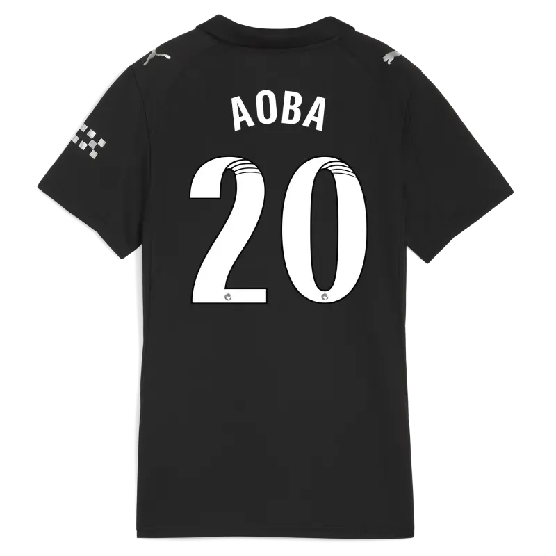 Women’s Manchester City Away Jersey 2025/26 With AOBA 20 Printing | Manchester City Shop