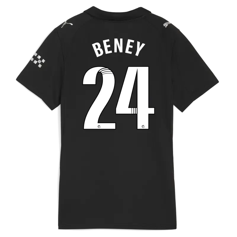 Women’s Manchester City Away Jersey 2025/26 With BENEY 24 Printing | Manchester City Shop
