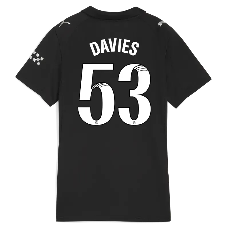 Women’s Manchester City Away Jersey 2025/26 With DAVIES 53 Printing | Manchester City Shop