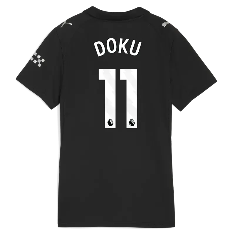 Women’s Manchester City Away Jersey 2025/26 With DOKU 11 Printing | Manchester City Shop Women’s Manchester City Away Jersey 2025/26 With DOKU 11 Printing | Manchester City Shop