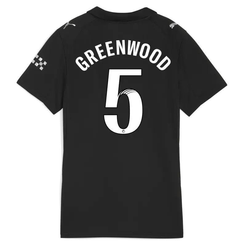 Women’s Manchester City Away Jersey 2025/26 With GREENWOOD 5 Printing | Manchester City Shop