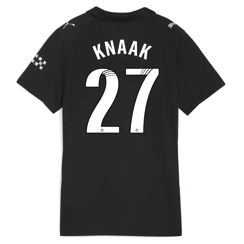 Women’s Manchester City Away Jersey 2025/26 With KNAAK 27 Printing | Manchester City Shop