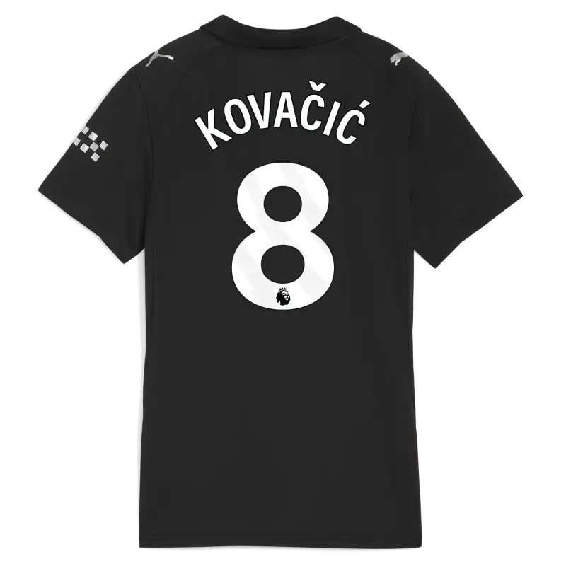 Women’s Manchester City Away Jersey 2025/26 With KOVAČIĆ 8 Printing | Manchester City Shop Women’s Manchester City Away Jersey 2025/26 With KOVAČIĆ 8 Printing | Manchester City Shop