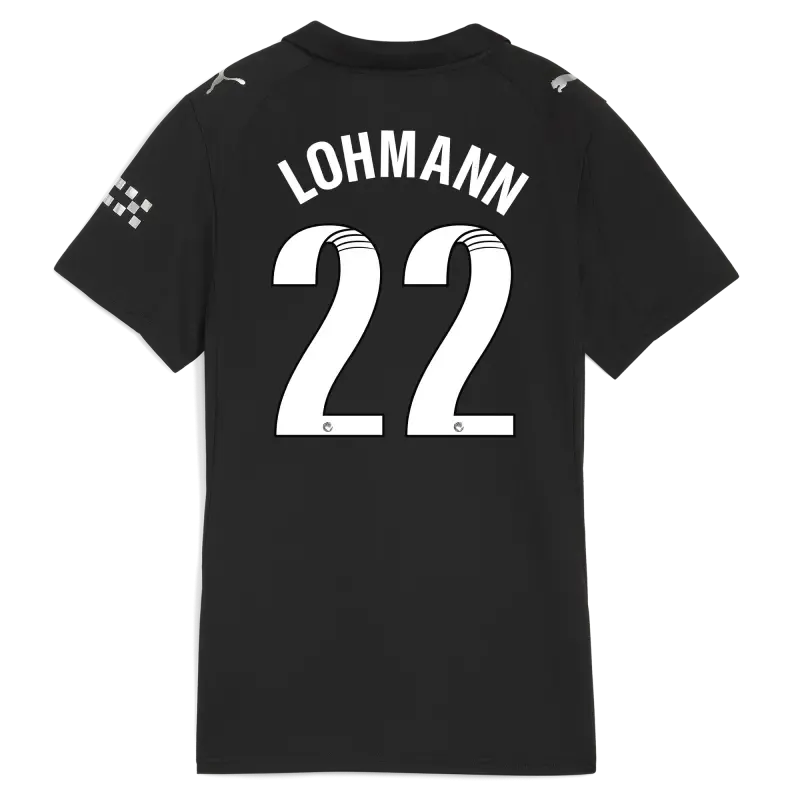 Women’s Manchester City Away Jersey 2025/26 With LOHMANN 22 Printing | Manchester City Shop