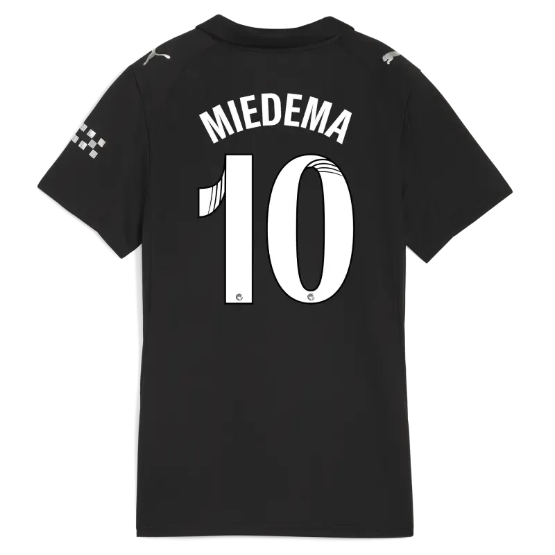 Women’s Manchester City Away Jersey 2025/26 With MIEDEMA 10 Printing | Manchester City Shop