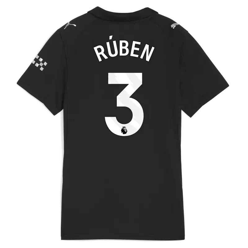 Women’s Manchester City Away Jersey 2025/26 With RÚBEN 3 Printing | Manchester City Shop Women’s Manchester City Away Jersey 2025/26 With RÚBEN 3 Printing | Manchester City Shop