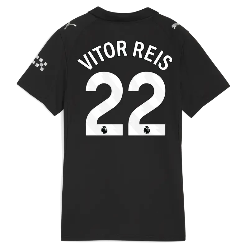 Women’s Manchester City Away Jersey 2025/26 With VITOR REIS 22 Printing | Manchester City Shop Women’s Manchester City Away Jersey 2025/26 With VITOR REIS 22 Printing | Manchester City Shop