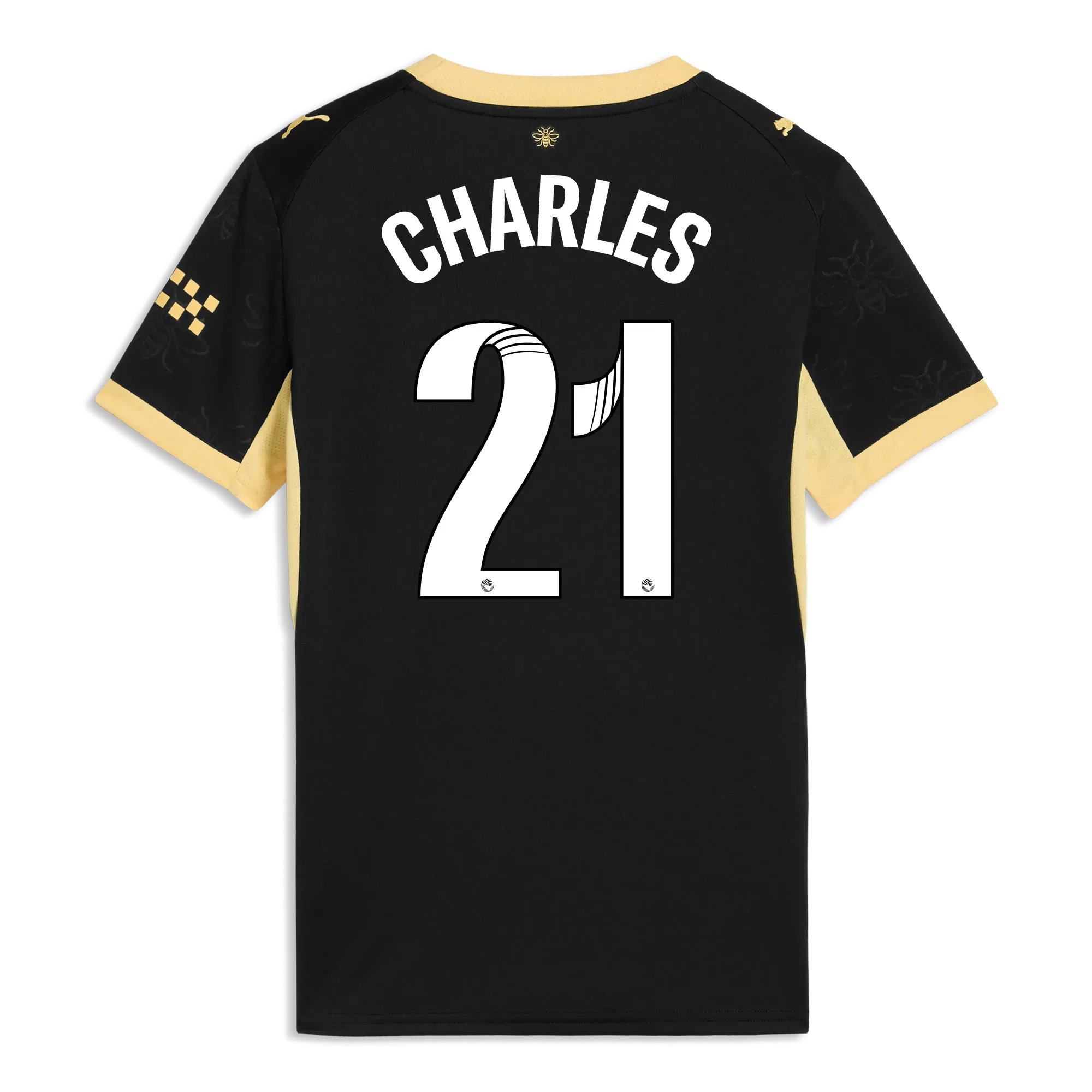 Women’s Manchester City Away Jersey 2026/27 With CHARLES 21 Printing | Manchester City Shop
