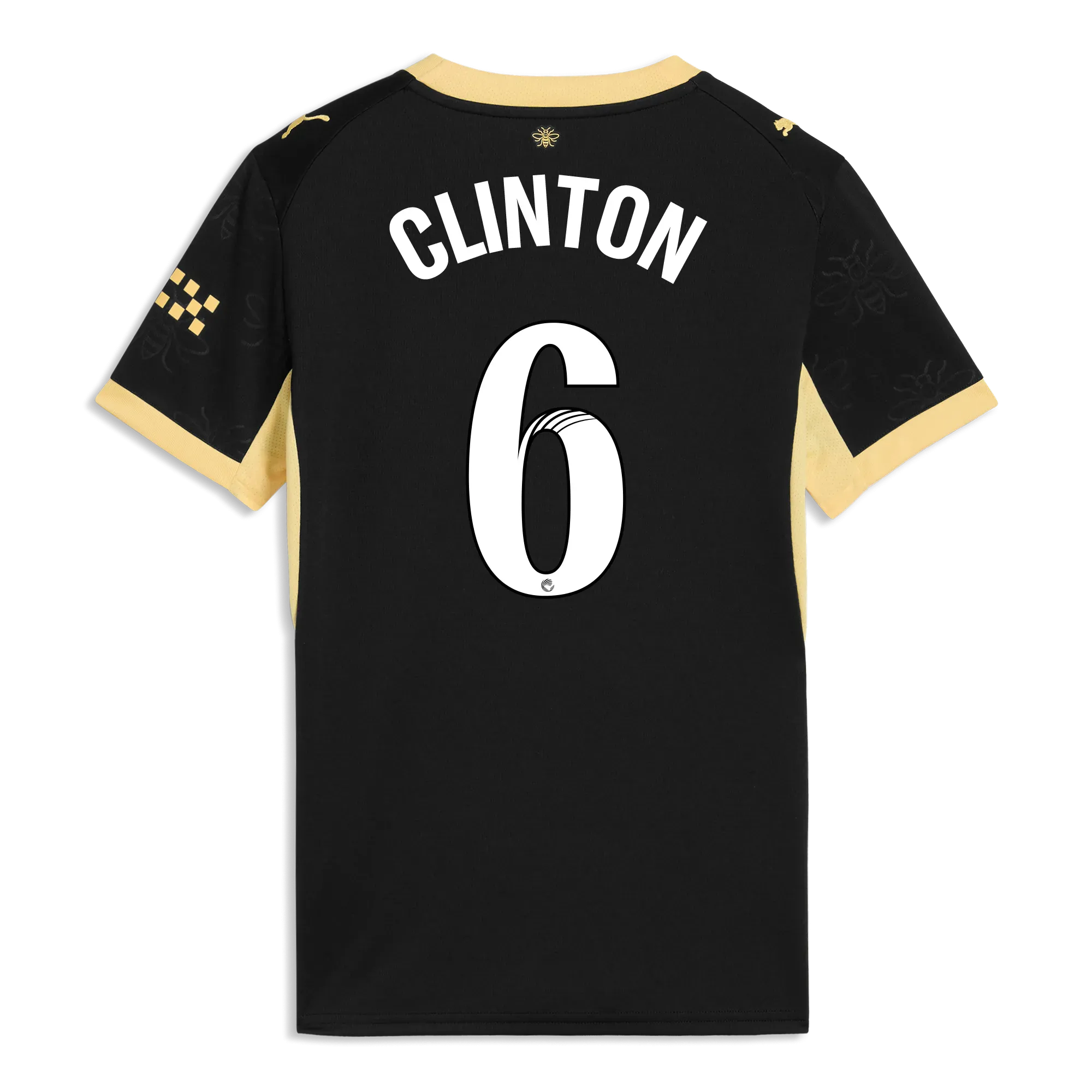 Women’s Manchester City Away Jersey 2026/27 With CLINTON 6  Printing | Manchester City Shop