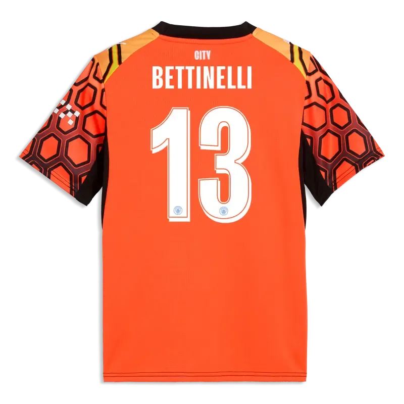 Women’s Manchester City Goalkeeper Jersey 2025/26 With BETTINELLI 13 Printing | Manchester City Shop