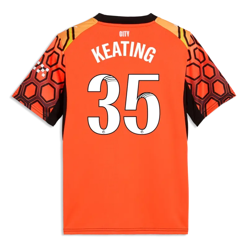 Women’s Manchester City Goalkeeper Jersey 2025/26 With KEATING 35 Printing | Manchester City Shop