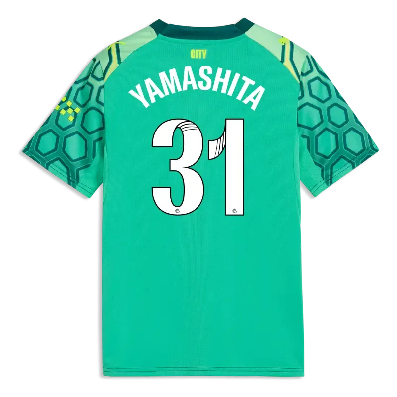 Women’s Manchester City Goalkeeper Jersey 2025/26 With YAMASHITA 31 Printing | Manchester City Shop
