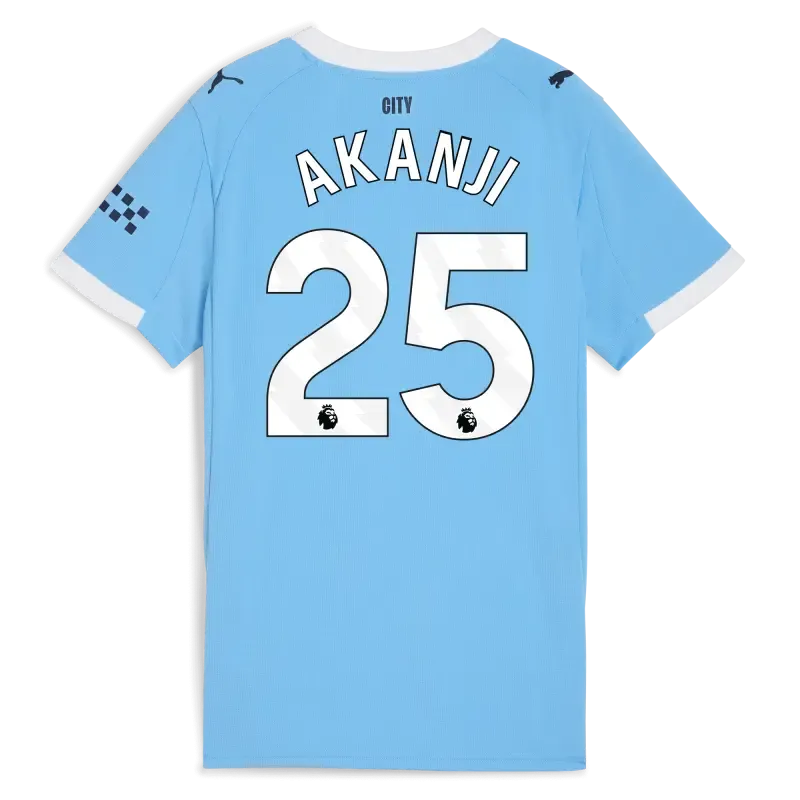 Women’s Manchester City Home Jersey 2025/26 With AKANJI 25 Printing | Manchester City Shop Women’s Manchester City Home Jersey 2025/26 With AKANJI 25 Printing | Manchester City Shop