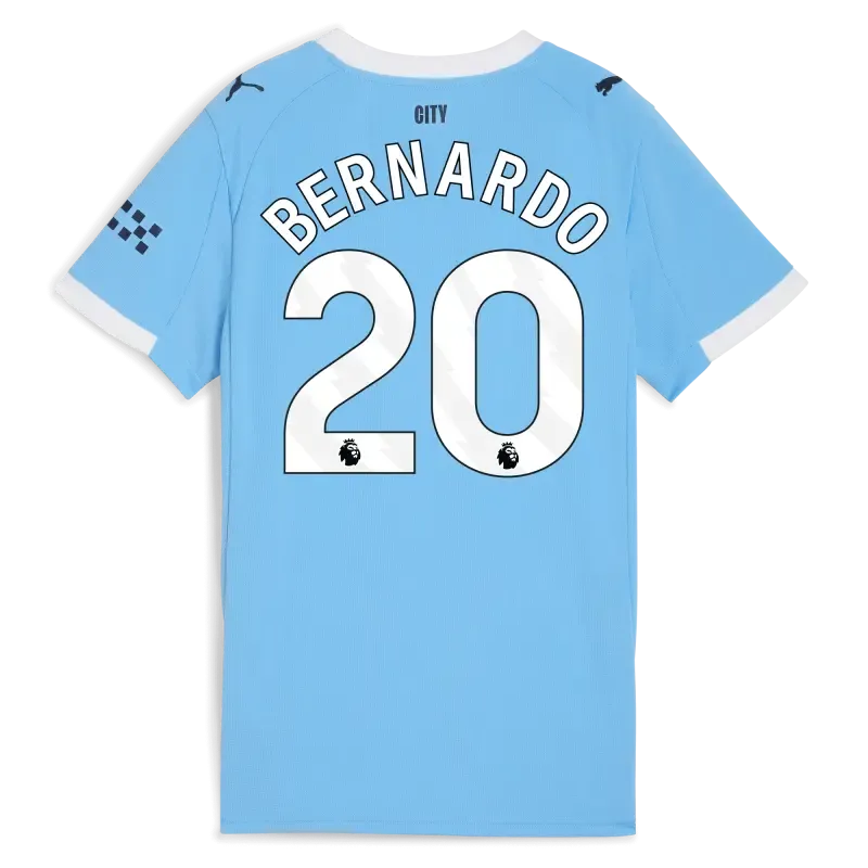 Women’s Manchester City Home Jersey 2025/26 With BERNARDO 20 Printing | Manchester City Shop Women’s Manchester City Home Jersey 2025/26 With BERNARDO 20 Printing | Manchester City Shop