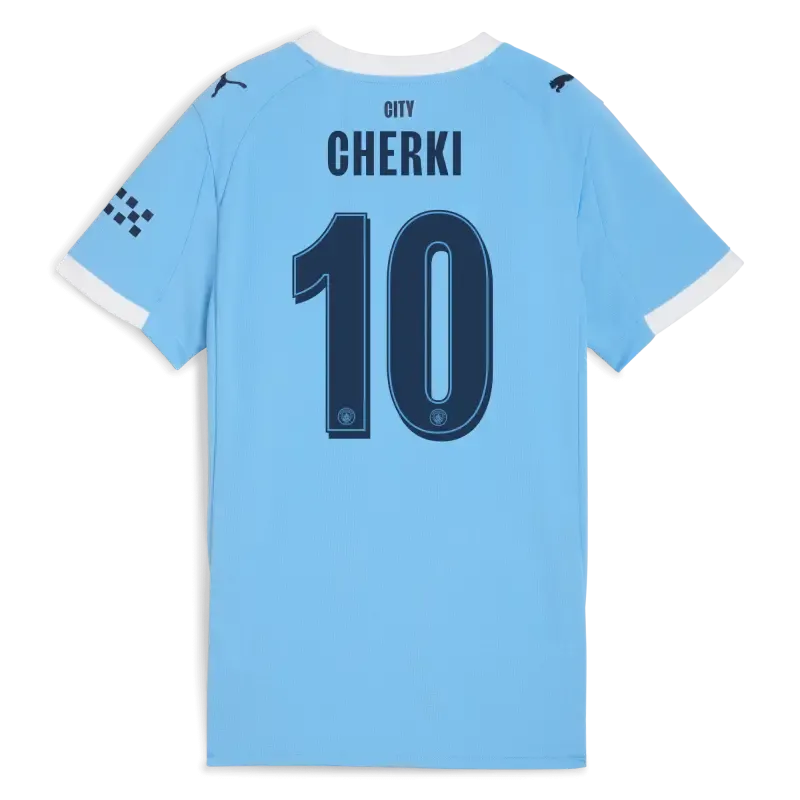 Women’s Manchester City Home Jersey 2025/26 With CHERKI 10 Printing | Manchester City Shop Women’s Manchester City Home Jersey 2025/26 With CHERKI 10 Printing | Manchester City Shop