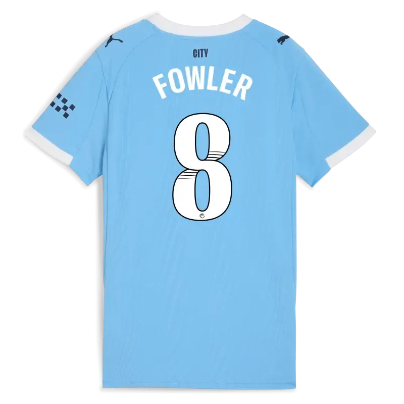 Women’s Manchester City Home Jersey 2025/26 With FOWLER 8 Printing | Manchester City Shop