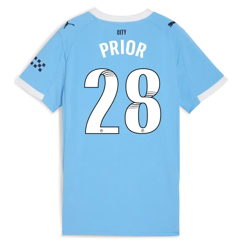 Women’s Manchester City Home Jersey 2025/26 With PRIOR 28 Printing | Manchester City Shop