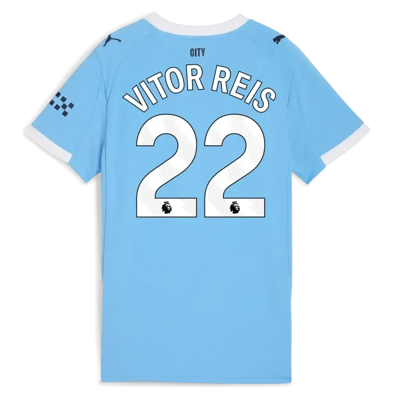 Women’s Manchester City Home Jersey 2025/26 With VITOR REIS 22 Printing | Manchester City Shop Women’s Manchester City Home Jersey 2025/26 With VITOR REIS 22 Printing | Manchester City Shop