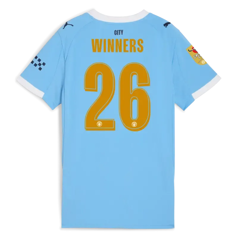 Women’s Manchester City Home Jersey 2025/26 With WINNERS 26 Printing | Manchester City Shop