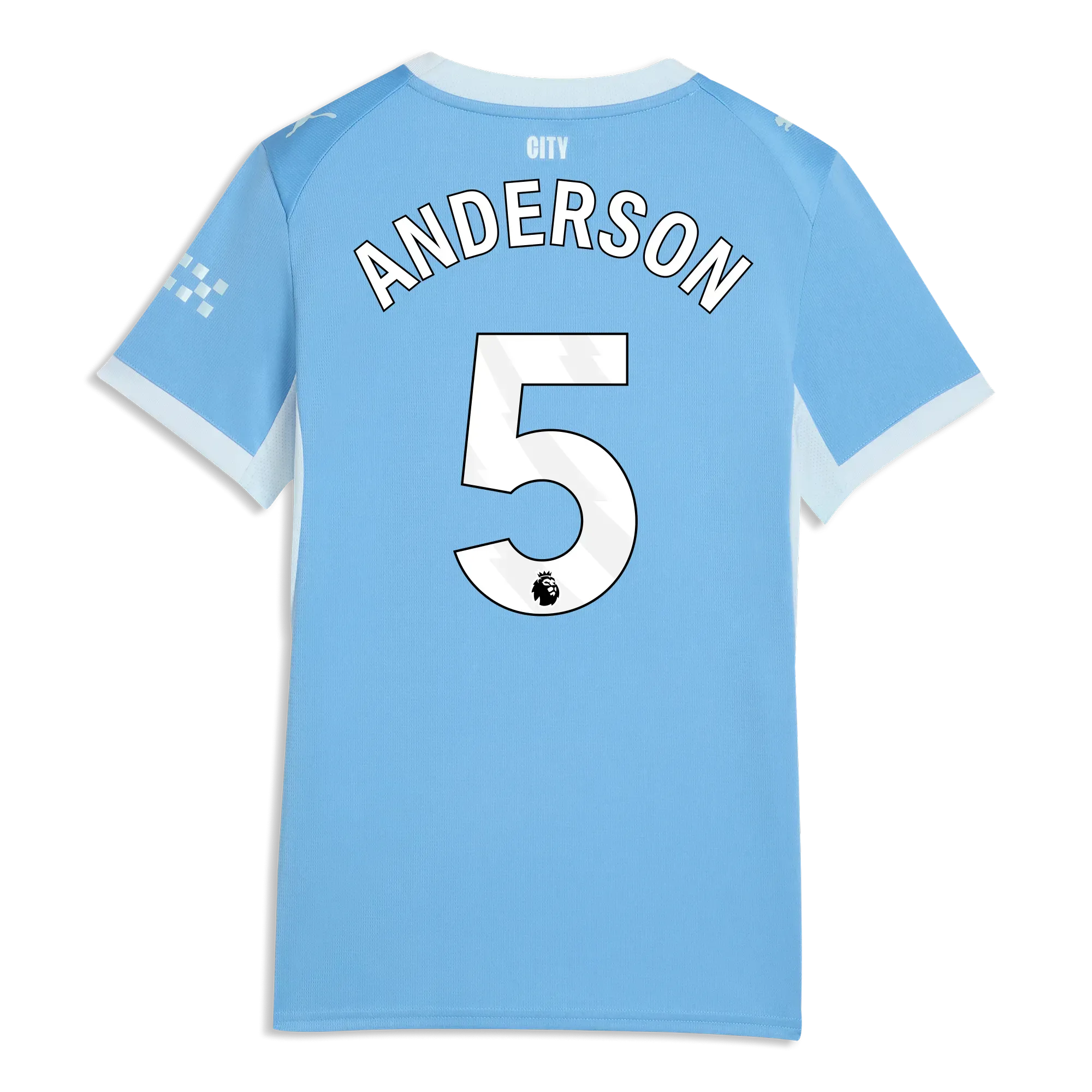 Women’s Manchester City Home Jersey 2026/27 With ANDERSON 5 Printing | Manchester City Shop