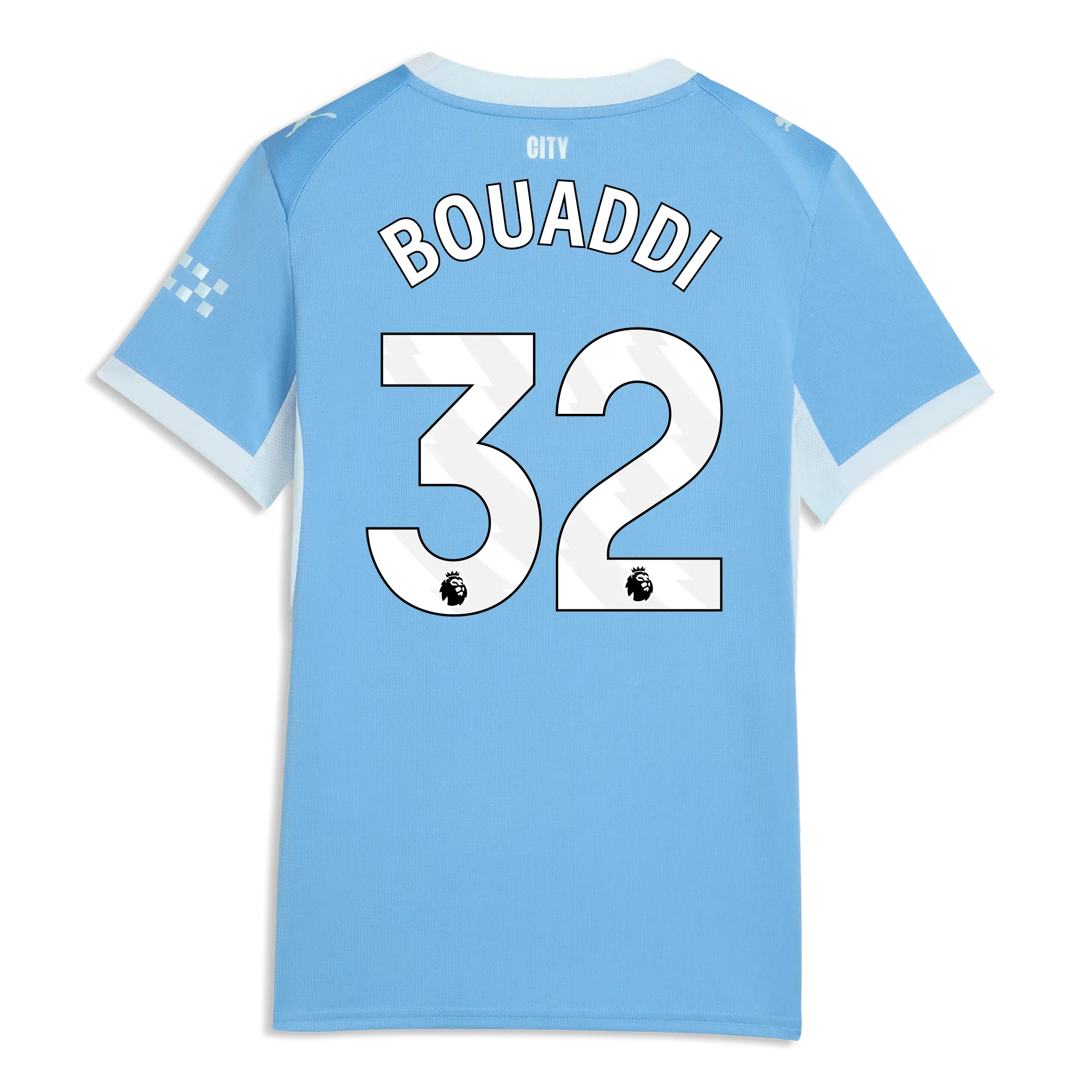 Women’s Manchester City Home Jersey 2026/27 With BOUADDI 32 Printing | Manchester City Shop