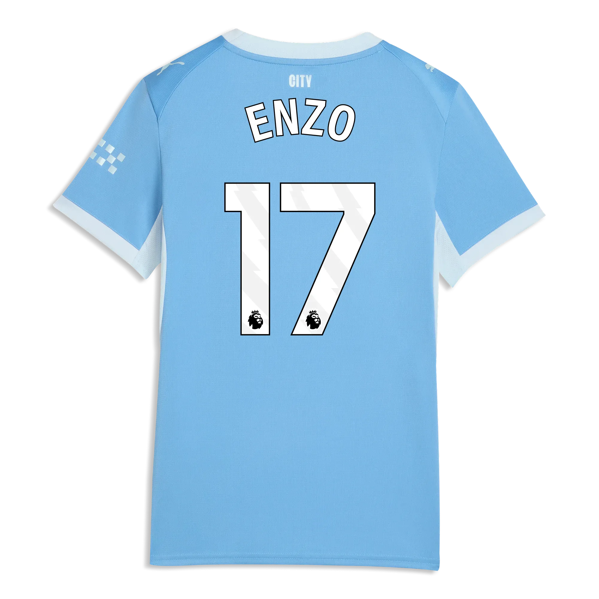 Women’s Manchester City Home Jersey 2026/27 With ENZO 17 Printing | Manchester City Shop
