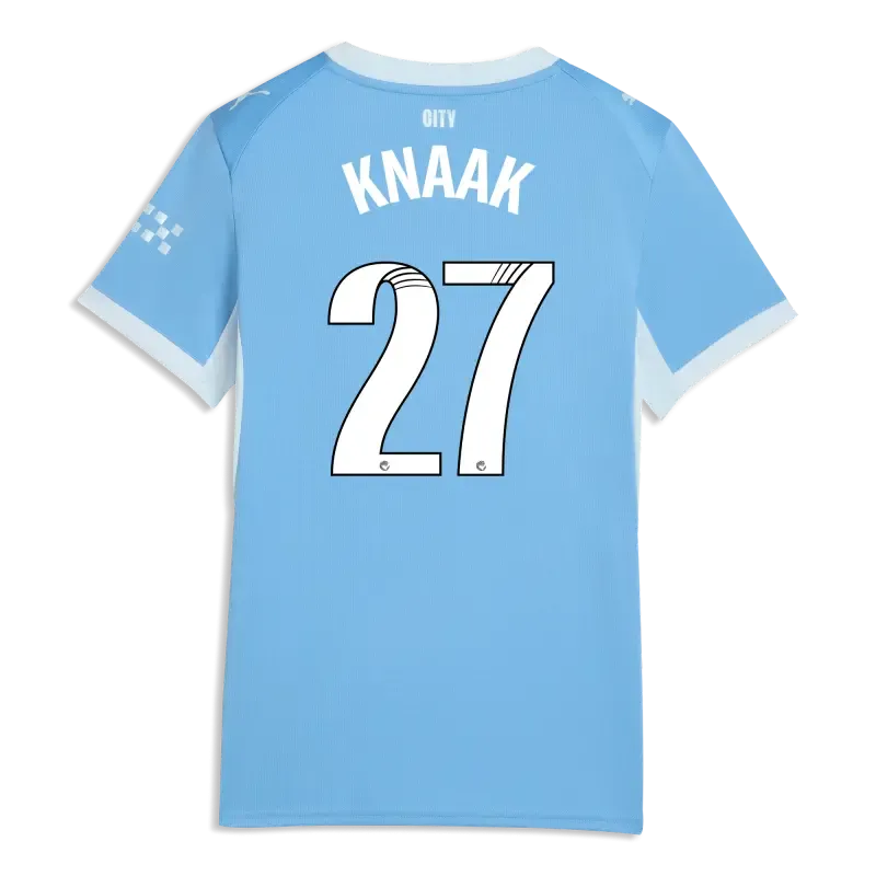 Women’s Manchester City Home Jersey 2026/27 With KNAAK 27 Printing | Manchester City Shop