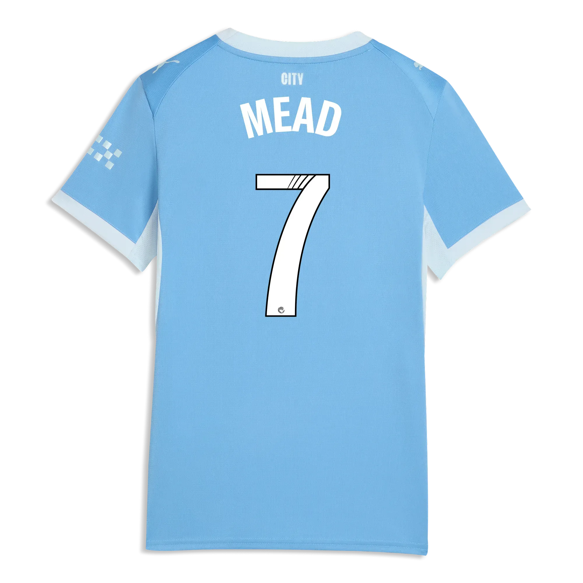Women’s Manchester City Home Jersey 2026/27 With MEAD 7 Printing | Manchester City Shop