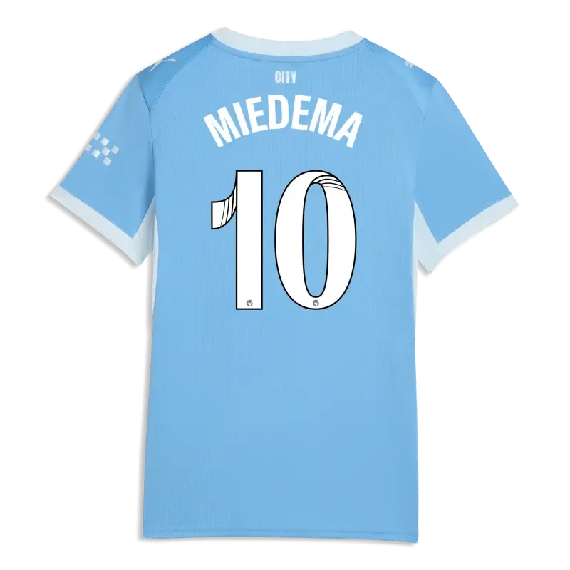 Women’s Manchester City Home Jersey 2026/27 With MIEDEMA 10 Printing | Manchester City Shop