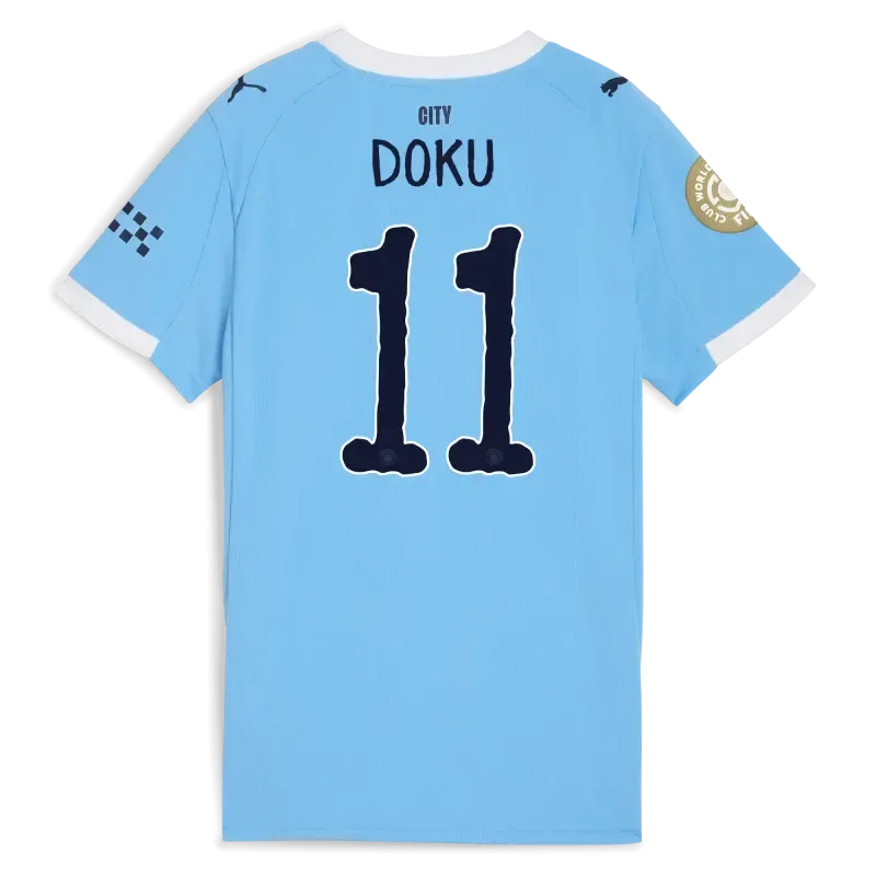 Women’s Manchester City KidSuper Club World Cup Home Jersey 2025/26 With DOKU 11 Printing | Manchester City Shop Women’s Manchester City KidSuper Club World Cup Home Jersey 2025/26 With DOKU 11 Printing | Manchester City Shop