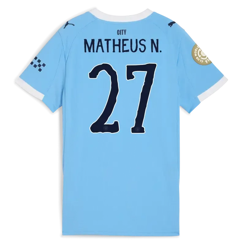 Women’s Manchester City KidSuper Club World Cup Home Jersey 2025/26 With MATHEUS N. 27 Printing | Manchester City Shop Women’s Manchester City KidSuper Club World Cup Home Jersey 2025/26 With MATHEUS N. 27 Printing | Manchester City Shop