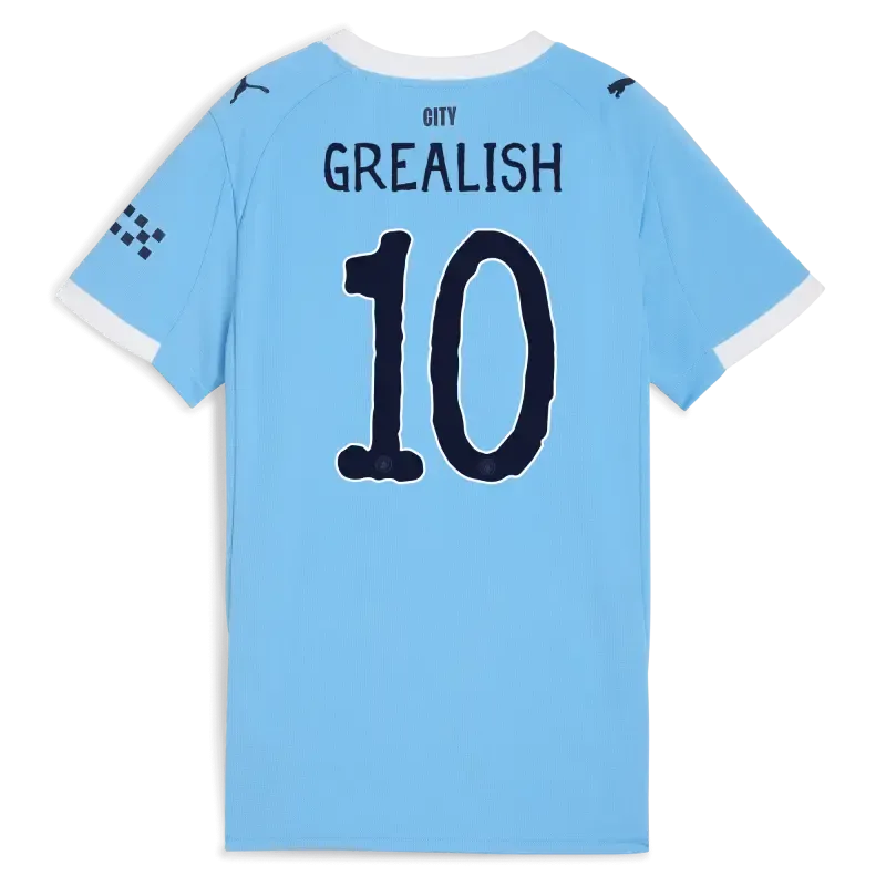 Women’s Manchester City KidSuper Home Jersey 2025/26 With GREALISH 10 Printing | Manchester City Shop Women’s Manchester City KidSuper Home Jersey 2025/26 With GREALISH 10 Printing | Manchester City Shop