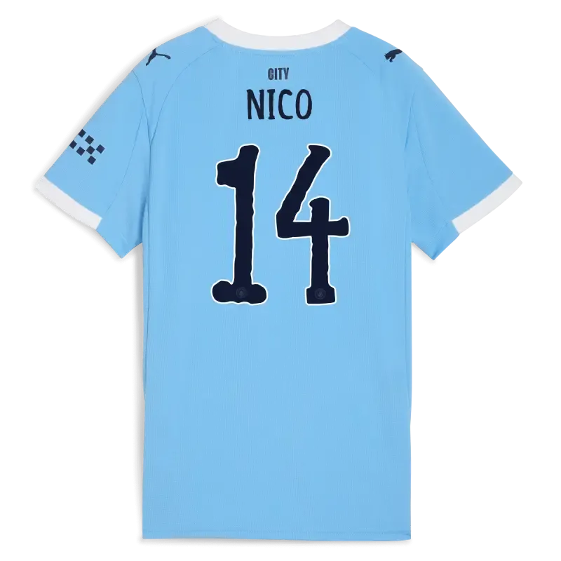 Women’s Manchester City KidSuper Home Jersey 2025/26 With NICO 14 Printing | Manchester City Shop Women’s Manchester City KidSuper Home Jersey 2025/26 With NICO 14 Printing | Manchester City Shop