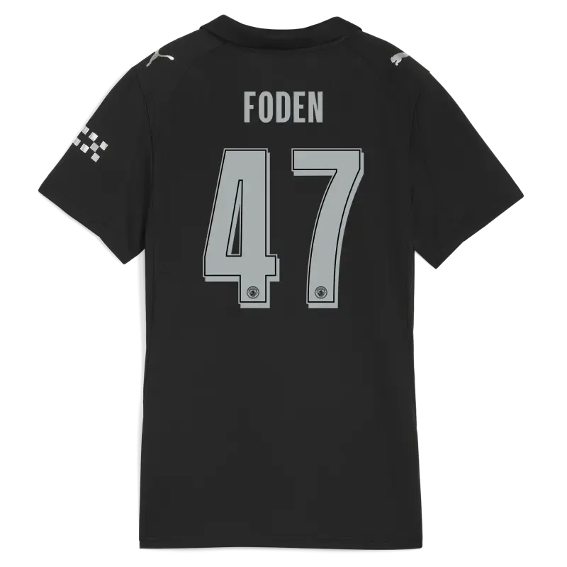 Women’s Manchester City Man City Away Jersey 2025/26 With FODEN 47 Printing | Manchester City Shop Women’s Manchester City Man City Away Jersey 2025/26 With FODEN 47 Printing | Manchester City Shop