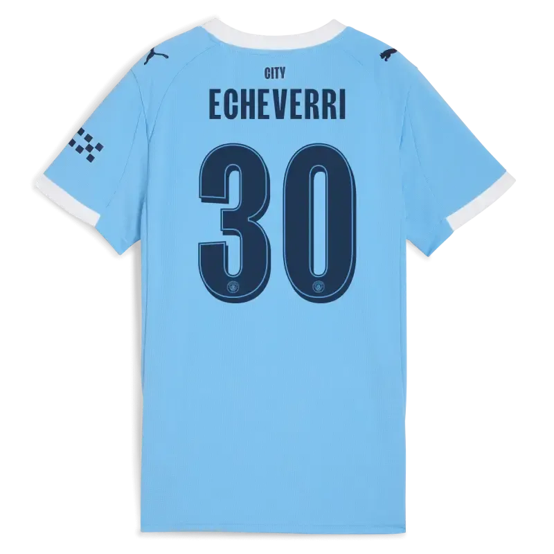 Women’s Manchester City Man City Home Jersey 2025/26 With ECHEVERRI 30 Printing | Manchester City Shop Women’s Manchester City Man City Home Jersey 2025/26 With ECHEVERRI 30 Printing | Manchester City Shop