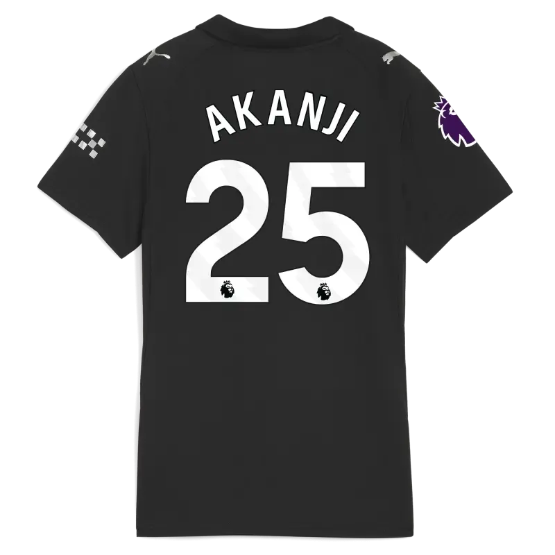 Women’s Manchester City Premier League Away Jersey 2025/26 With AKANJI 25 Printing | Manchester City Shop Women’s Manchester City Premier League Away Jersey 2025/26 With AKANJI 25 Printing | Manchester City Shop
